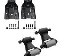 Amazon.com: Pair Rear Leaf Spring Hanger Bracket and Shackle ...