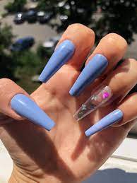 Pin By Fierce On Nails Lip Colors In 2021 Acrylic Nail Designs Classy Periwinkle Nails Acrylic Nails Coffin Pink