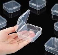 YUENPUN 20 PCS 8.5 X 5.5 X 2.5cm Mini Clear Plastic Beads Storage Box,  Clear Rectangular Storage Boxes, Small Plastic Container For Small Items