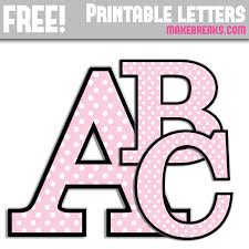 Explore the abcs with 800+ printable alphabet worksheets. Pink Polka Dot With Black Edge Free Printable Alphabet Make Breaks
