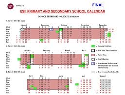 English Schools Foundation 22 International Schools In Hk Esf Primary Secondary School Calendar