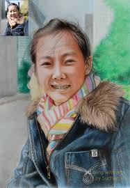 Colored pencils A4 size with light color adjustments