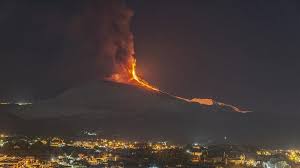New eruption of the etna volcano in sicily. Italy Mt Etna Erupts Again Spews Lava Ash