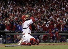 Yadier Molina Letting The Realization Of Winning The 2011 World Series Sink In Cardinals Win Cardinals St Louis Cardinals