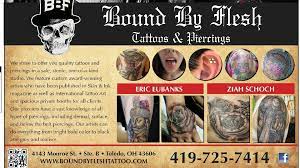 The tome is bound in flesh and appears to be bleeding. Bound By Flesh Tattoos And Piercings Home Facebook