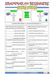 Grammar For Beginners Personal Pronouns Worksheet Free Esl Printable Worksheets Made By Teachers Personal Pronouns Grammar Worksheets Free Grammar Worksheet