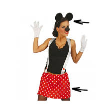 Abbigliamento e accessori per carnevale e teatro costume vestito carnevale topolina le migliori offerte per costume vestito carnevale topolina minnie mouse funky 6 7. Kit Topolina Costume Per Travestimenti Di Carnevale Gonnellina Con Bretelle Cerchietto Orecchie Naso C 16838 Guirca
