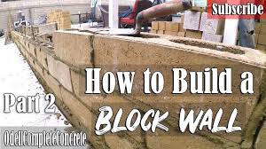Slump block sizes & shapes. How To Build And Setup A Block Wall Part 2 Slump Stone Youtube