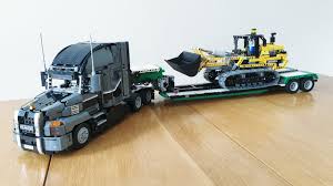 Gooseneck trailer for lego town and city. Lego 42078 Mack Anthem Moc Detachable Gooseneck Low Loader Trailer Youtube