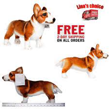18inch Large Cardigan Welsh Corgi Dog Stuffed Animal Soft Plush Dog Toy Kids New Vitoy Dog Stuffed Animal Large Stuffed Animals Plush Dog Toys