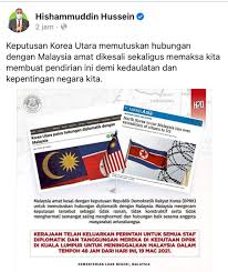 Pihak lawan kita akan lebih menghormati kita kalau kita bertegas. M Sia Decries N Korea Move The Star