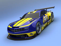 Yellow And Blue Camaro Alms Chevrolet Camaro Camaro Blue Camaro