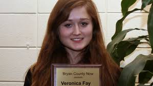 Student of the Month Veronica Fay honored