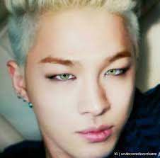 I Don T Care If They Are Green Eyes I M Still Pinning It Lol Green Eyes Bigbang Korean Bands
