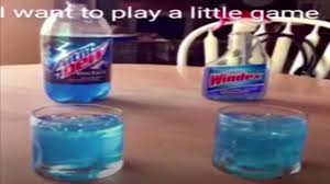 blue mountain dew and windex