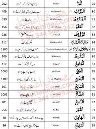 Asma means names, and husna means beautiful. Asma Ul Husna 99 Names Of Allah Rohani Ilaj With 99 Names Of Allah Allah Names Beautiful Names Of Allah Allah