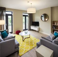 Residential Living Room Ikea Stockholm Rug Yellow Sofa Grey Blue Red Knitted Pouffe Park Edge S Rugs In Living Room Home Decor Blue Living Room