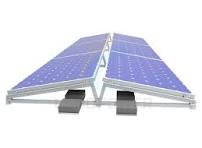 China OEM East West Flat Roof Ballasted Solar Mounting ...
