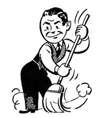 280 cleaning black and white free clipart images. Retro Clip Art Sweeping People Cleaning The Graphics Fairy Retro Illustration Retro Cartoons Vintage Cartoon