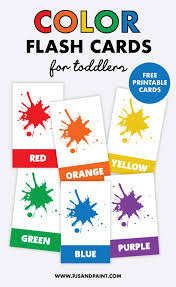 Flash cards are a great learning aid for preschool/kindergarten. Free Printable Color Flash Cards For Toddlers Help Kids Learn Colors