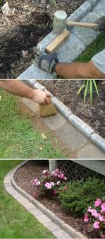 Garden border lawn edging flexible plastic flower bed hammer in path edge fence. 15 Easy And Decorative Diy Fencing And Edging Ideas For Your Garden Diy Crafts