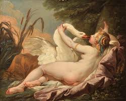 Neither survive as paintings by leonardo, but there are a number of drawings for both by him, and copies in oils, especially of the second composition, where leda stands. Leda And The Swan By Hugues Taraval Museum Art Reproductions Most Famous Paintings Com
