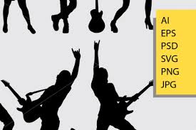 Download Silhouette Guitar Svg Free Svg Cut Files Create Your Diy Projects Using Your Cricut Explore Silhouette And More The Free Cut Files Include Svg Dxf Eps And Png Files PSD Mockup Templates