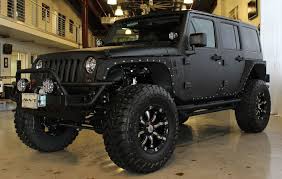 4 Door Lifted Matte Black Jeep Wrangler 2013 Black Jeep Wrangler Unlimited Sport With 2 5 Lift And 37 Tires American Whee Black Jeep Wrangler Black Jeep Wrangler Unlimited Jeep Wrangler Unlimited