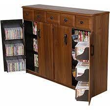 Pemberly row 45 cd dvd media storage cabinet in walnut by pemberly row (1) $176. Pin On Home