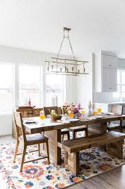 Downeast Ready For Brunch The Omni Extension Dining Table Is Perfect For Small Or Large Groups P Extension Dining Table Magnolia Home Rugs Kitchen Remodel