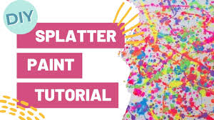 Fill your water cup with water. Diy Splatter Paint Tutorial Youtube