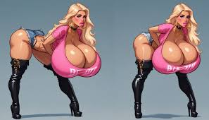 Bimbofication Porn, Bimbo Face, Extreme Breast Growth Porno IA