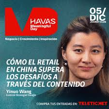 🌍 Yinuo Wang en el Meaningful Day 2024 🌍 Nos emociona anunciar a nuestra  última speaker: Yinuo Wang, Content Strategist en Google. Ha liderado  investigaciones sobre el mercado chino, mostrando cómo los