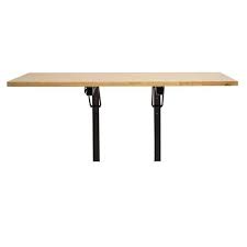 Sportsman 47 In X 23 In Wood Wall Mounted Folding Workbench 803303 Wall Mounted Folding Table Folding Kitchen Table Folding Workbench