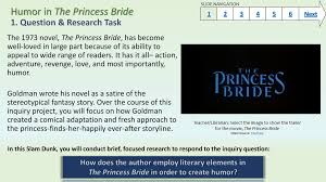 We did not find results for: Humor In The Princess Bride 1 Question Research Task Ppt Download