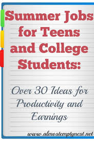 Summer Jobs For Teens And College Students Over 30 Ideas For Productivity And Earnings Jobs For Teens
