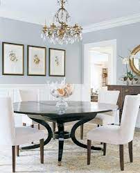 Things We Love Round Dining Tables Design Chic Dining Room Blue Dining Room Decor Dining Room Inspiration