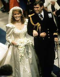 Pin By Esther Chua On Prince Andrew Fergie Wedding Royal Wedding Dress Celebrity Wedding Dresses Celebrity Bride