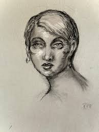 Drawings of hollywood film star couple