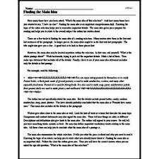 Differentiation can be achieved through the selection of activities, identification of learning outcomes for a certain. Finding The Main Idea Reading Comprehension Worksheet Edhelper