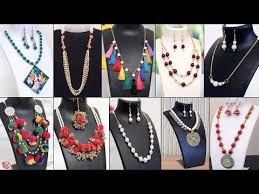 30 Creative Handmade Necklace Ideas Jewelry Making At Home Youtube Handmade Necklaces Jewelry Making Handmade Jewelry 4 easy to make gota earrings at home | diy handmade jewellery.