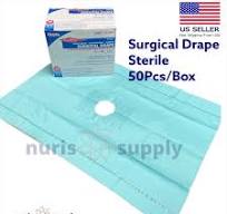 50pcs/Box Sterile Fenestrated Surgical Drape 18x26 Surgical Drapes