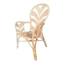 mid century rattan palm tree back chair 10 available chair rattan palm dining chairs