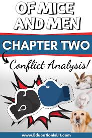 Of Mice And Men Chapter 2 Lesson Conflict Analysis Activity Education Is Lit Of Mice And Men High School English Lesson Plans Lesson Plans