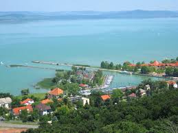 View Of Port Of Fonyod And Lake Balaton Lake Balaton Is A Freshwater Lake In The Transdanubian Region Of Hungary It I Balaton Places Around The World Hungary