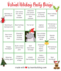 The activity takes about 15 minutes, and will increase engagement and. 11 Fun Virtual Holiday Party Ideas In 2020 Santa Approved Holiday Party Activities Office Holiday Party Ideas Work Christmas Party Ideas