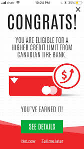 Yes, you can request a higher credit limit on the walmart credit card. Canadian Tire Credit Limit Increase Frequency Redflagdeals Com Forums