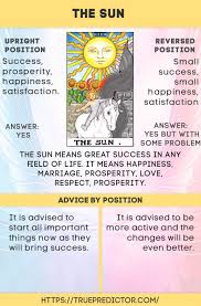 Our simple and also detailed cards description will allow you to get into your situation with deeper overview. The Reversed Sun Tarot Card Meaning True Prediction