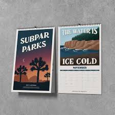 Subpar Parks 2021 Calendar In 2020 2021 Calendar Park Birthday Canada Holiday