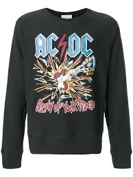 Dekoriere laptop, trinkflaschen, notebooks und fenster. Gucci Ac Dc Pullover Mit Print Farfetch